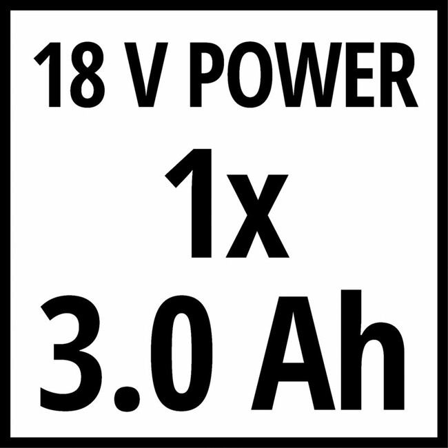 Газонокосилка аккумуляторная Einhell GE-CLM 18/320 BL (1x3.0 Ah)
