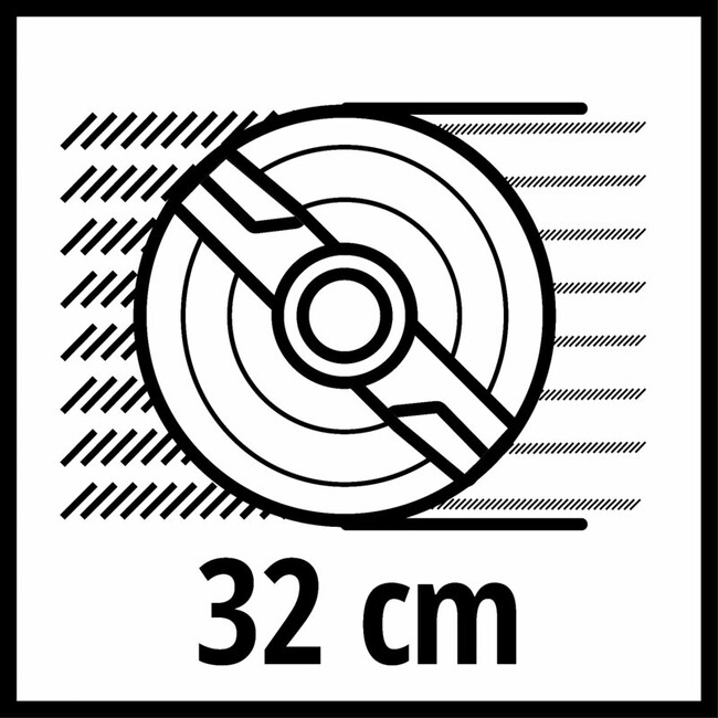 Газонокосилка аккумуляторная Einhell GE-CLM 18/320 BL (1x3.0 Ah)