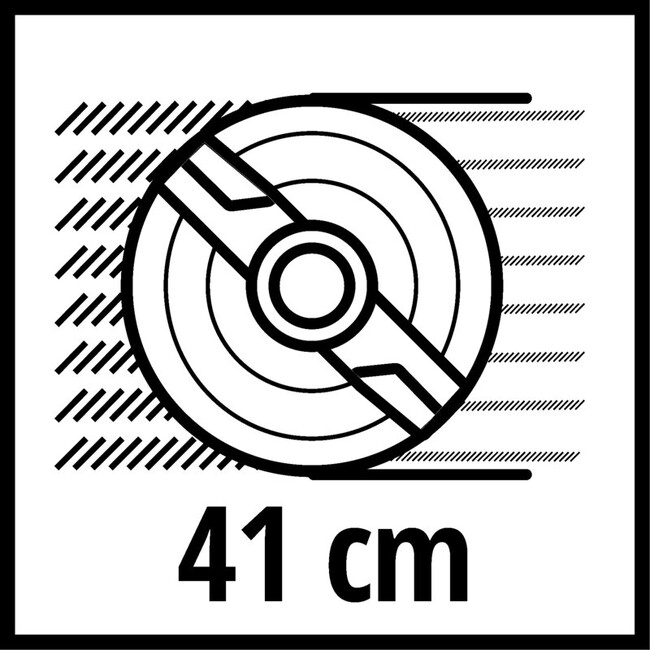 Газонокосилка аккумуляторная Einhell GE-CM 36/41 Li (2x4.0 Ah)