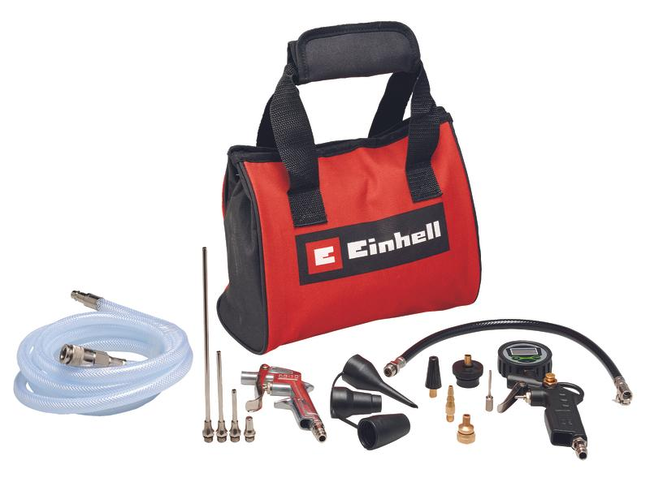 Комплект насадок для компрессора в сумке, 15 шт, Einhell