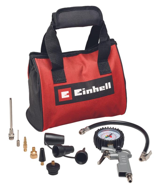 Комплект насадок для компрессора в сумке, 10 шт, Einhell