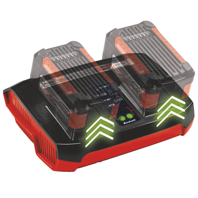 Зарядное устройство + аккумулятор 2x4.0 Ah, Einhel 18V, PXC, Li-Ion