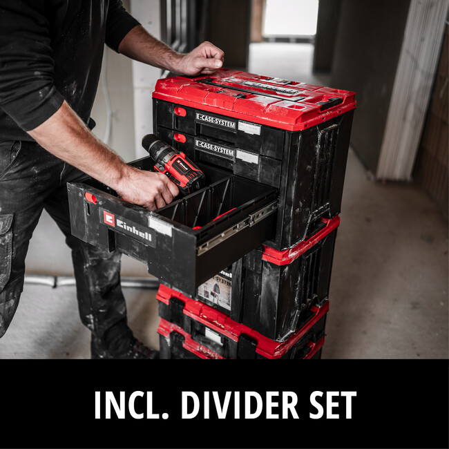 Комплект кейсов для инструмента, Einhell E-Case Drawer