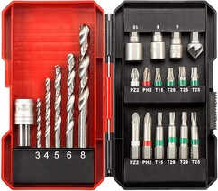 Набор сверл и бит, 24 шт, KWB