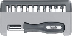 Отвертка + набор бит 10 шт, KWB