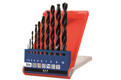 Комплект сверел по металлу, 10 шт, KWB