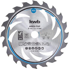 Пильный диск 150x16x1,6 мм, 20 зубов, для дерева, KWB
