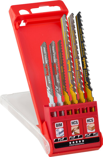 Набор пилок для лобзика в ассортименте, 6 штук, KWB